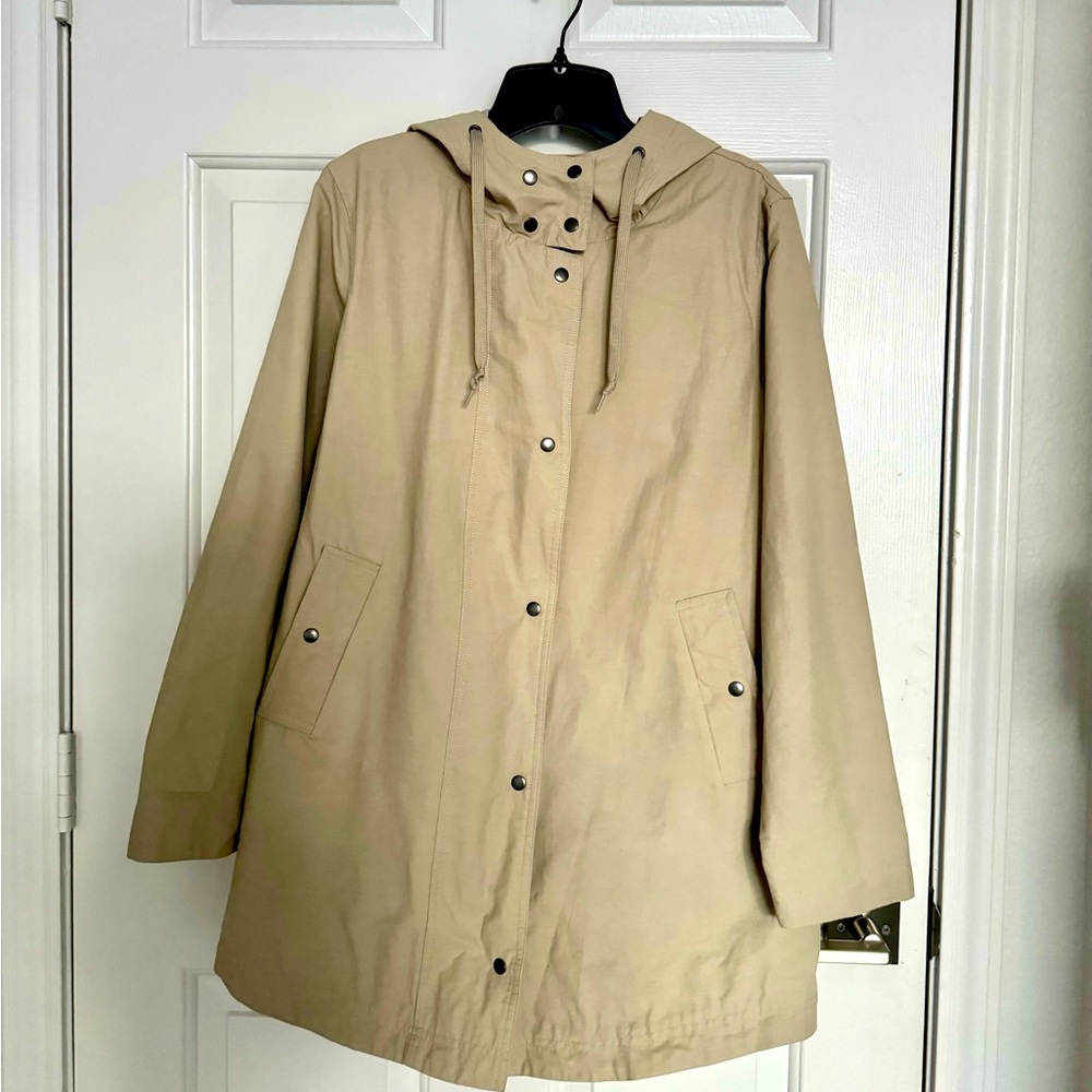 Style & Co Beige Jacket with hood